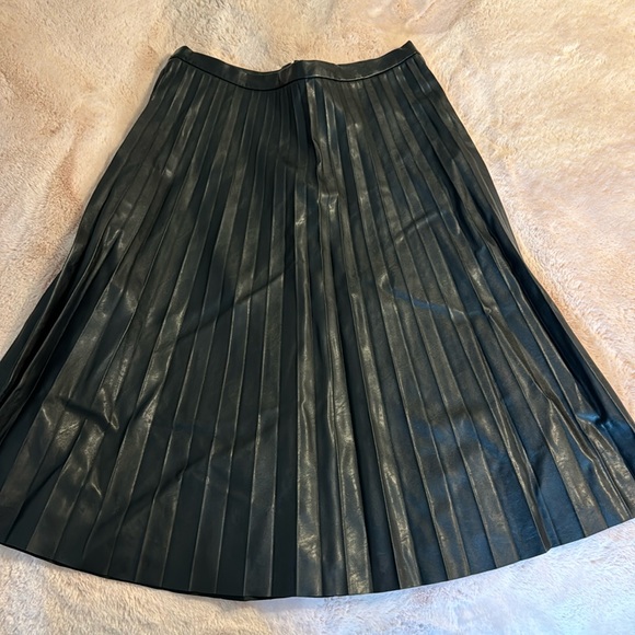 J. Crew Dresses & Skirts - NWT J. Crew Faux Leather Pleated Skirt